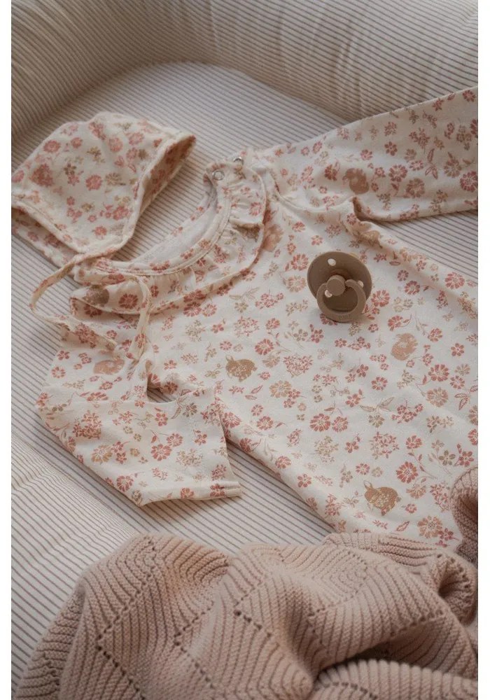 Pătură pentru copii, bej din bumbac organic tricotată 80x100 cm Almond – Cam Cam Copenhagen