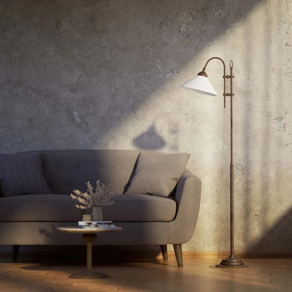 Lampa de podea stil clasic italian din alama Fiordo