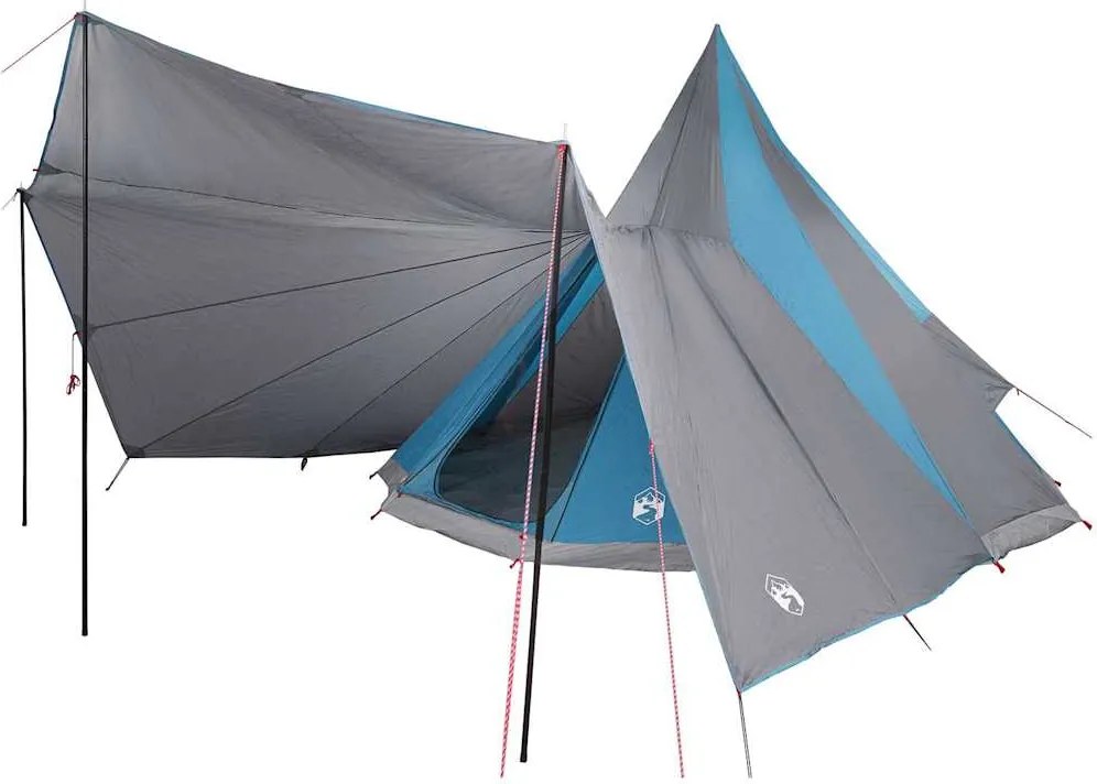 vidaXL Cort Tipi cu acoperiș albastru 510 x 690 x 330 cm tafta