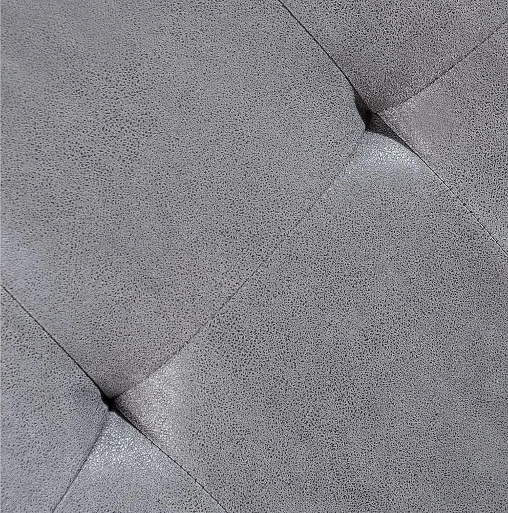 Set de 2 scaune cu brate, design industrial style, Oxford gri A-36960 VC