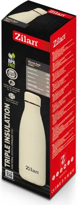 Sticla Termos Zilan ZLN0821 din inox, capacitate 500ml, metine rece pana la 24 ore si cald pana la 18 ore