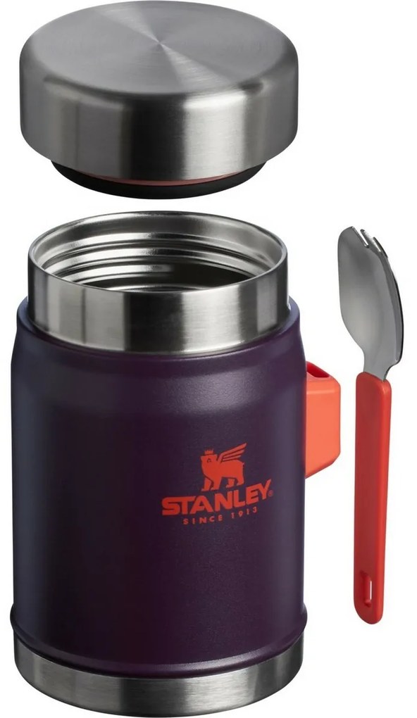 Stanley Dining termos 400 ml cu lingură/ furculițăPrună