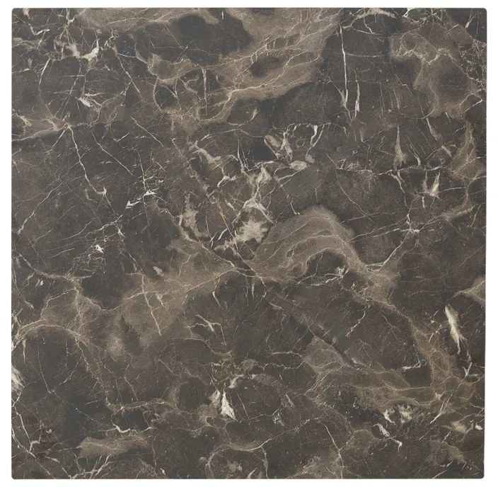 Blat de masa Verhia, Pako World, Gri inchis, Aspect marmura, 12 mm, 69x69 cm