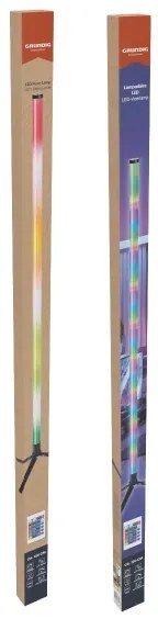 Grundig - Lampă de podea LED RGBW dimabilă LED/10W/5V neagră + telecomandă