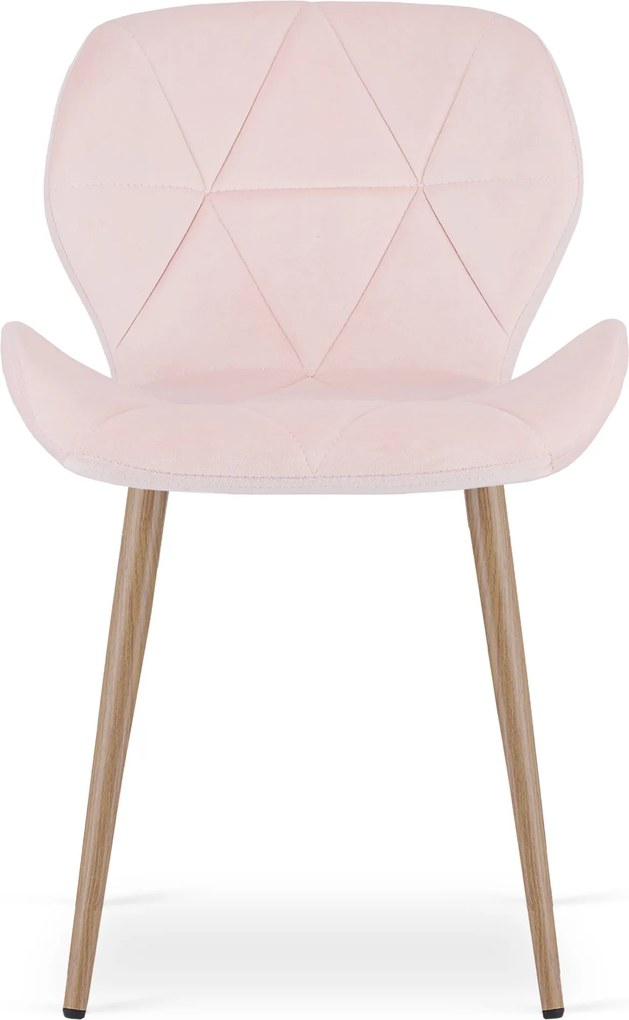 Scaun de masa MANGO VELVET, roz deschis