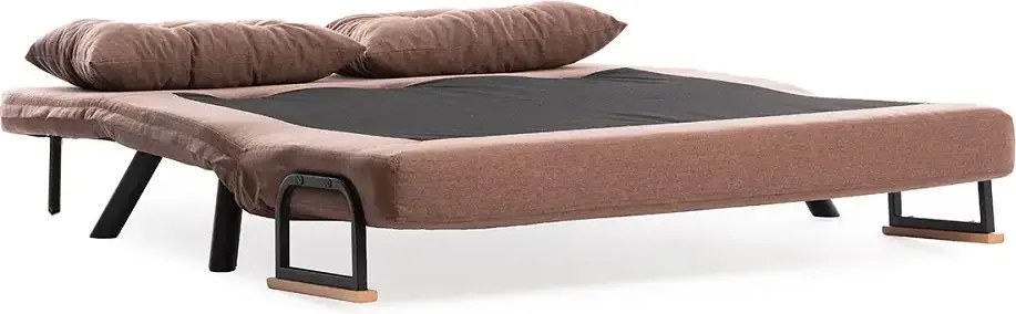 Canapea extensibilă 2 locuri living 133x175 cm – stofă, nuanța maro – Seda