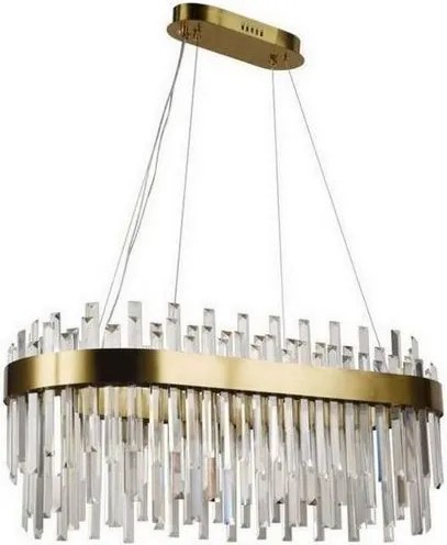 Lustră LED dimabilă pe cablu LED/100W/230V 3000-6500K auriu + telecomandă