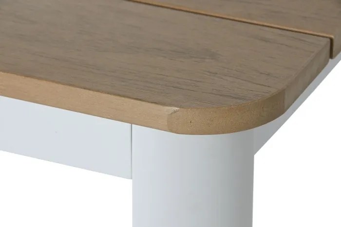 Set dining exterior din aluminiu și rășină, masă + 5 scaune