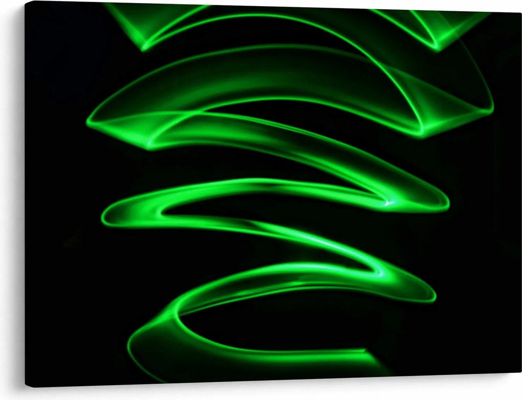 Tablou - valuri neon (70x50 cm)