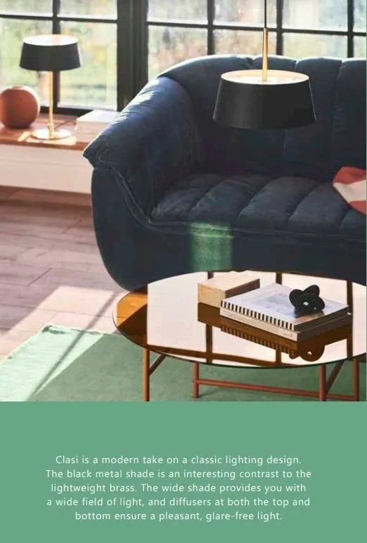 Lustra, Pendul design modern Clasi 30 Black