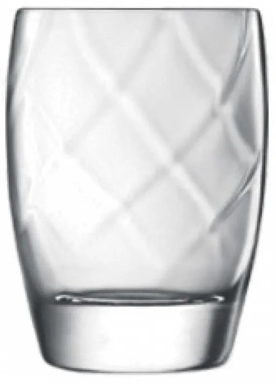 Set 4 pahare apa Canalleto D.O.F., Luigi Bormioli, 354 ml, sticla cristal, transparent