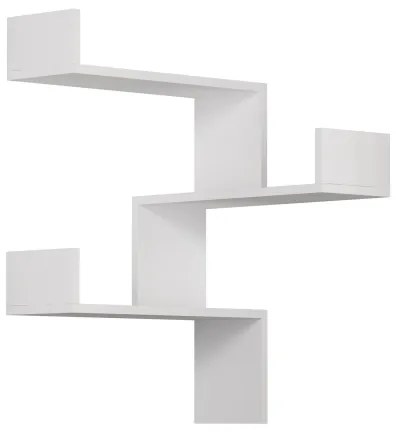 Etajeră de colț LUKSA 90x60 cm albă