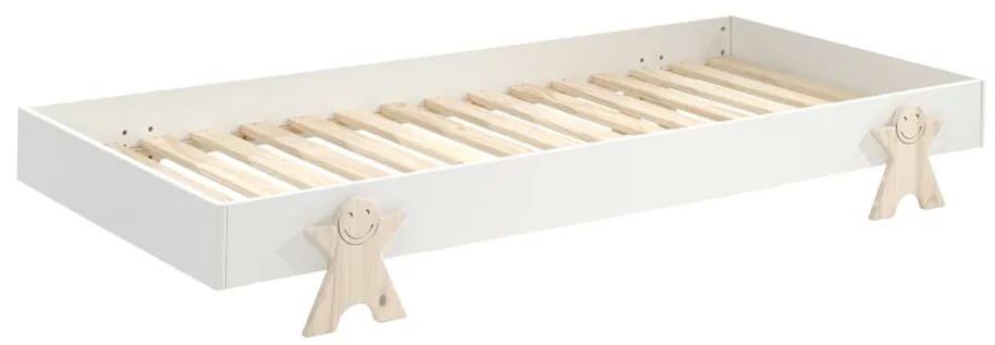 Pat copii MODULO SMILEY 90 X 200 CM ALB