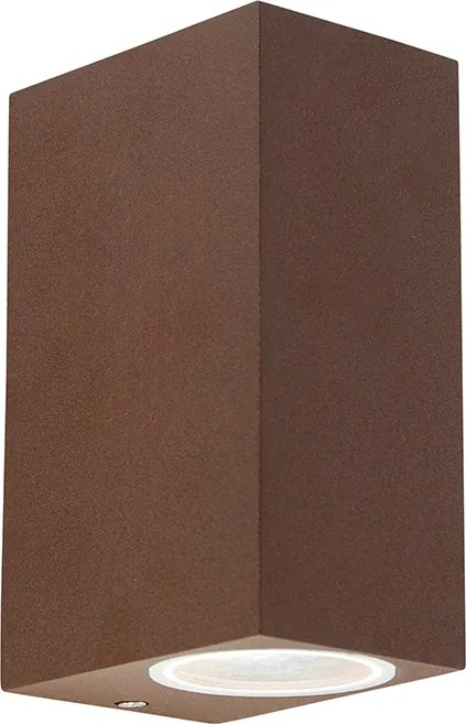 Lampă de perete inteligentă maro ruginiu IP44 incl. 2 GU10 Wifi - Baleno