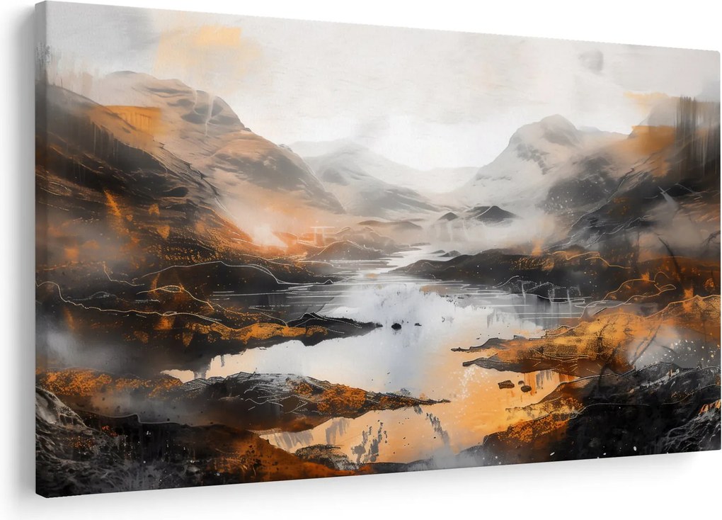 Tablou - Pictura peisajelor montane (90x60 cm)