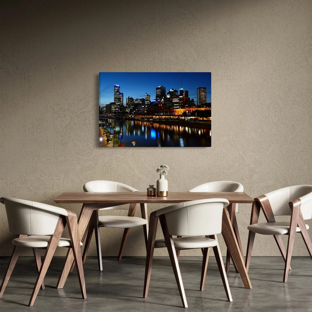 Tablou cu noaptea în Melbourne (90x60 cm)
