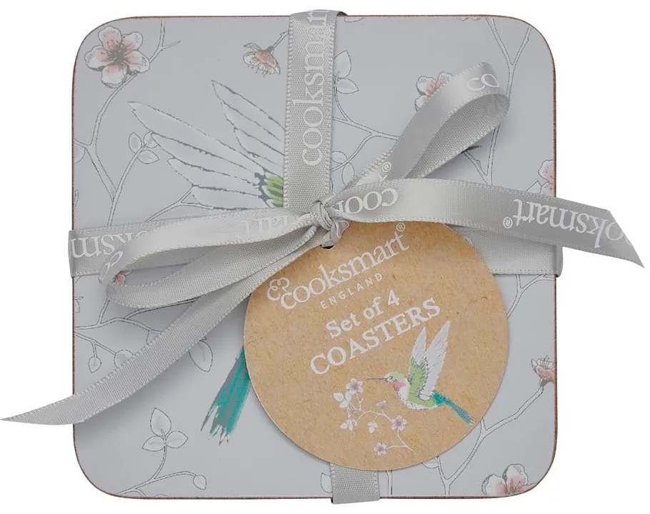 Coasters gri 4 buc. Hummingbirds – Cooksmart ®