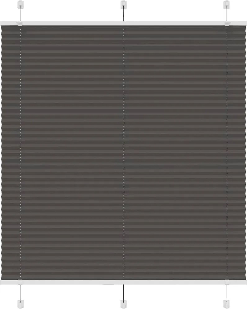 vidaXL Jaluzea plisată negru 115x100 cm Lățime țesătură 114,4 cm