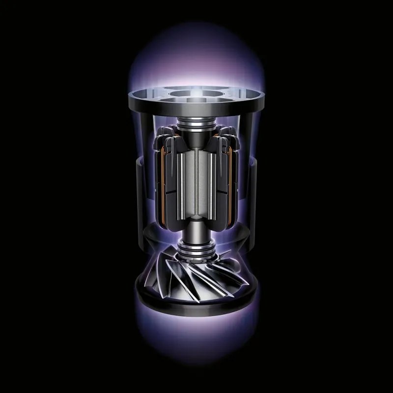 Aspirator vertical Dyson V10 Cyclone Submarine 594446-01, 150AW, 0,76 L, 60 min, uscat/umed, 3 moduri, golire igienică, Root Cyclone™, nichel/turcoaz