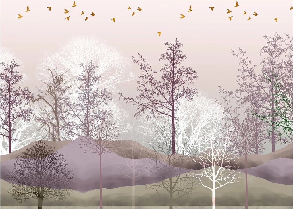 Tablou cu pădure (70x50 cm)