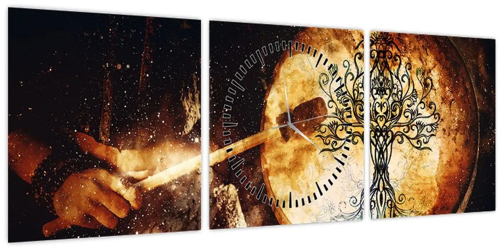Tablou - Copacul vieții secret (cu ceas) (90x30 cm)