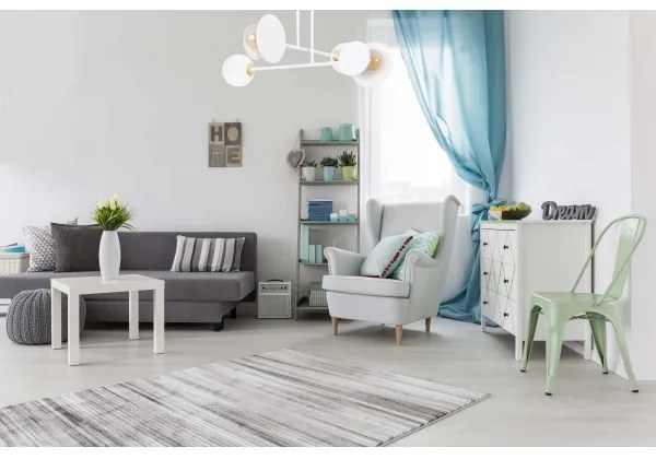 Lustră pe tijă MINERVA 2xE27/15W + 2xE14/10W/230V alb