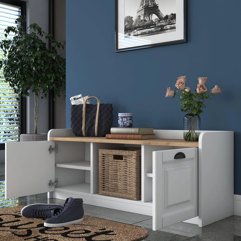 Comodă pentru pantofi P2 - 1808 - Walnut