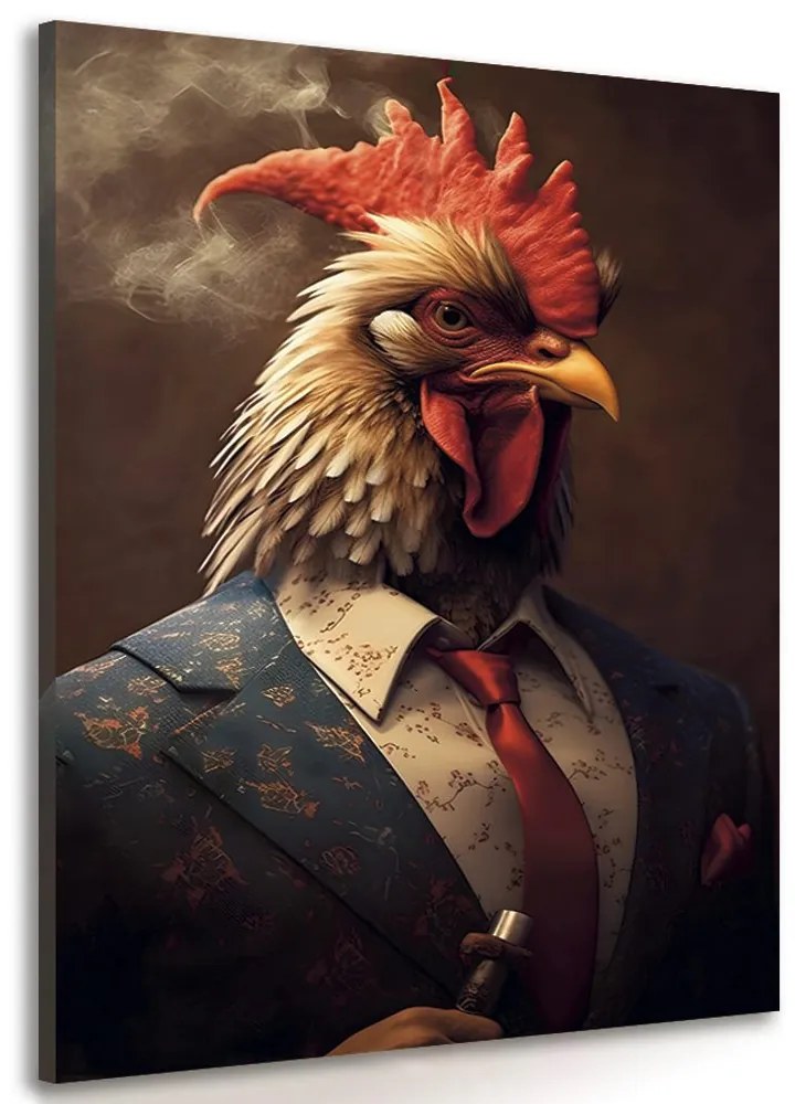 Tablou animal gangster cocoș