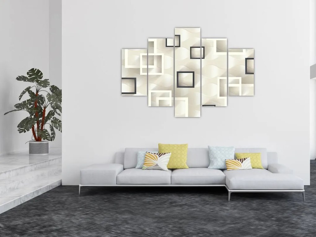 Tablou geometric abstract (150x105 cm)