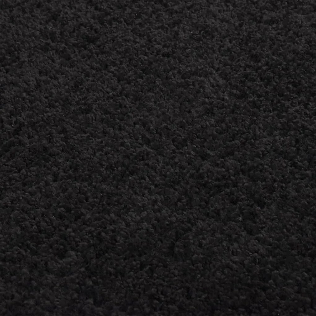 Covor Shaggy, fir lung, negru, 80x150 cm Negru, 80 x 150 cm