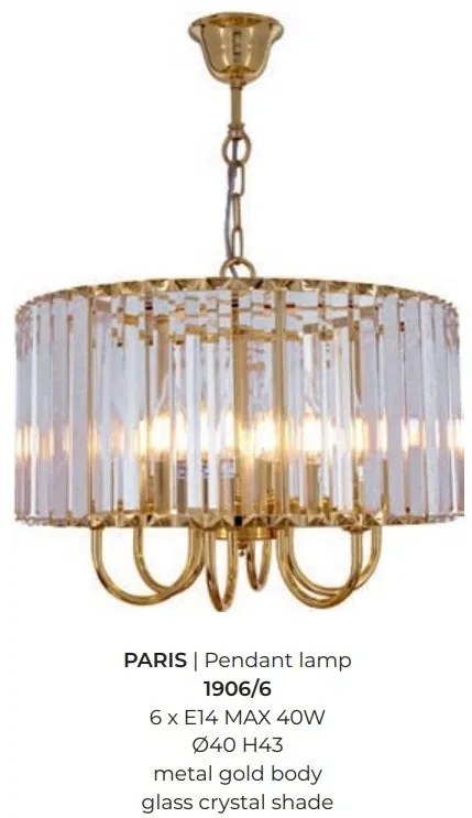 Lustra, Candelabru cu 6 brate PARIS