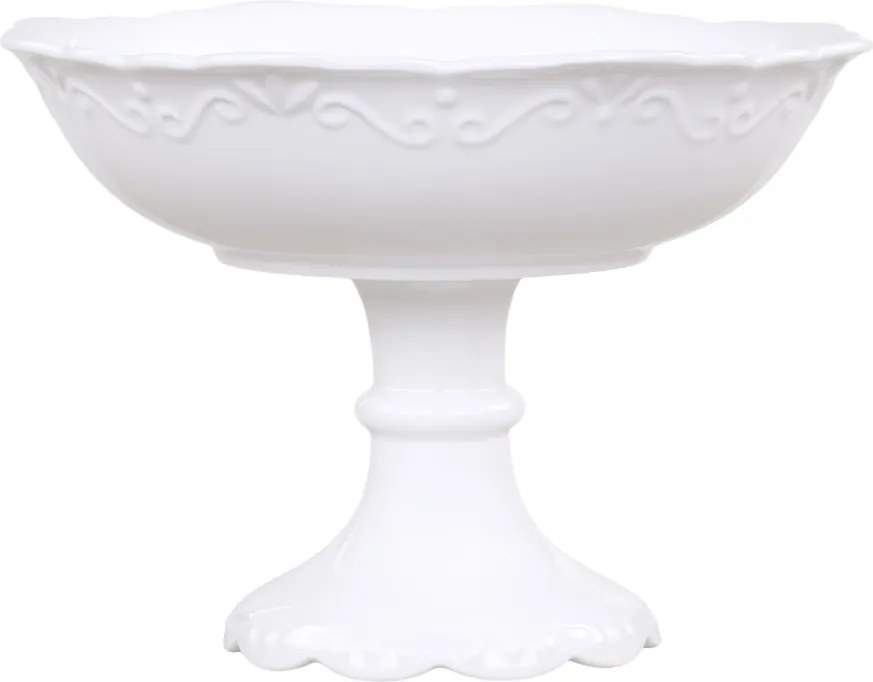 Suport cu picior pentru prajituri, din ceramica, Provence