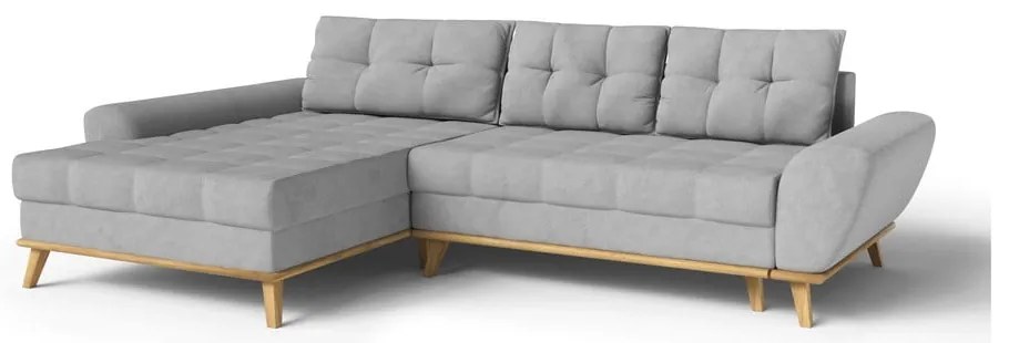 Colțar gri deschis extensibil (cu colț pe partea stângă ) Balitco – Ropez