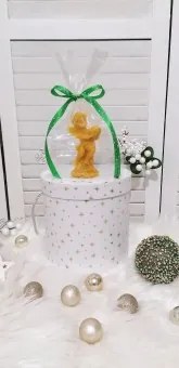 Ingeras cu torta - lumanare din ceara