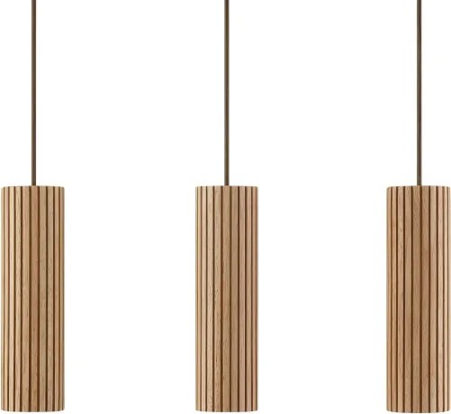 Brilliant - Lustră suspendată cu cablu LAKEWOOD 3xGU10/10W/230V maro