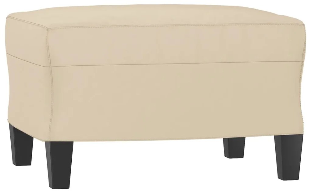 vidaXL Taburet, crem, 60x50x41 cm, microfibră