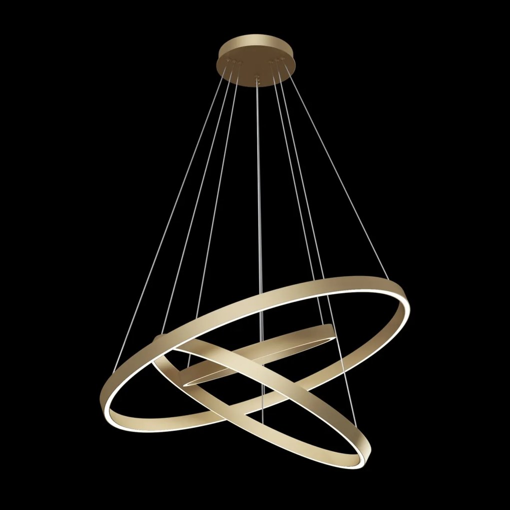 Lustra suspendata LED design tehnic Rim alama MYMOD058PL-L100BS4K