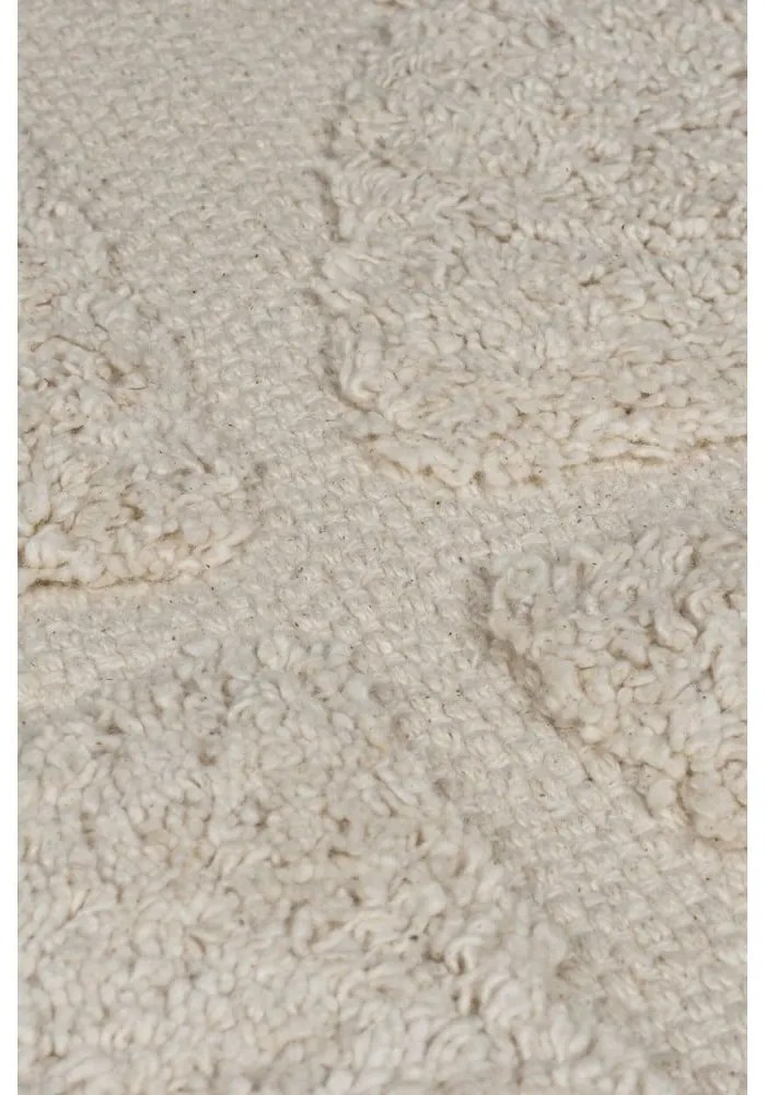 Covor crem țesut manual din bumbac 80x150 cm Ada Arch Geo – Flair Rugs