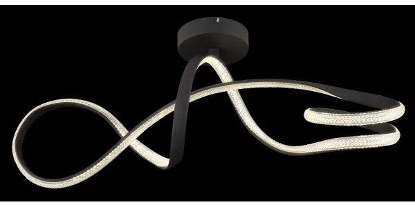 Lustră LED aplicată Globo 67341DS SWIRL LED/30W/230V negru