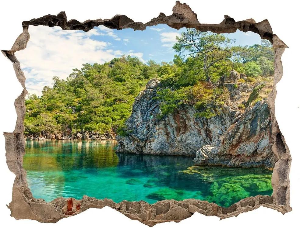 naklejka fototapeta 3D widok Lagună albastră