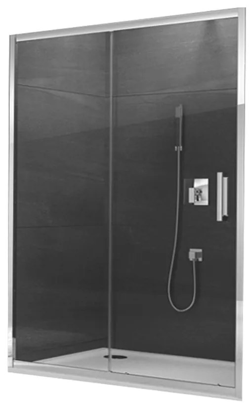 Usa culisanta dus sticla securizata formata din 2 elemente, 100x190 cm, Sanswiss Ocelia 1000x1900 mm