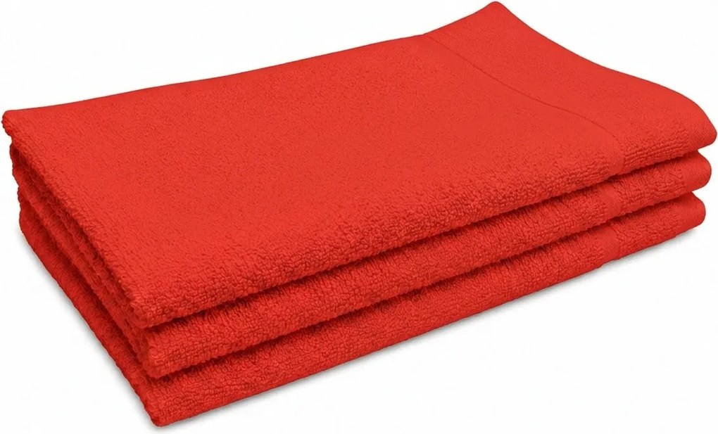 Prosop de maini Classic mic 30x50 cm rosu, 100% bumbac