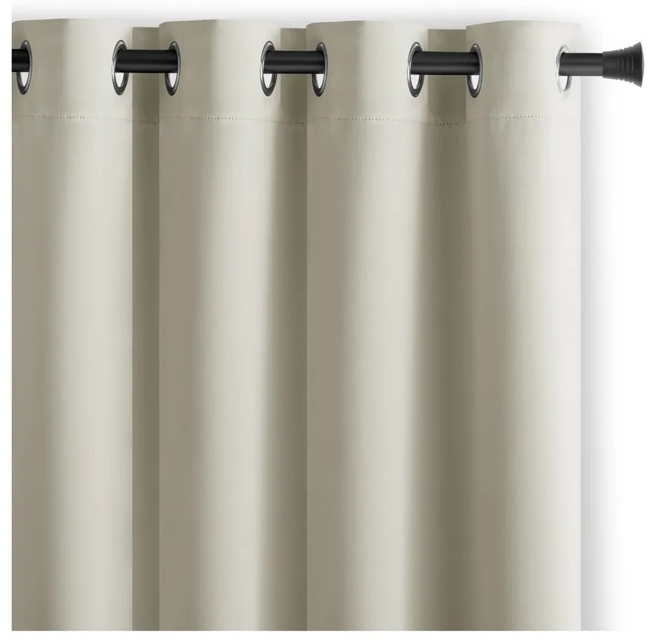 Draperie crem termoizolantă/dimout (semi-opacă) 140x175 cm Kierra – Restilo