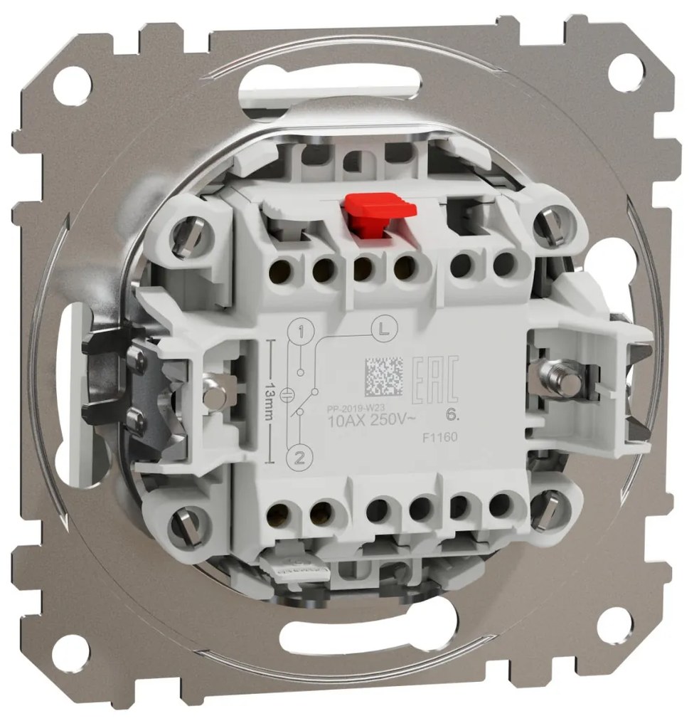 Intrerupator cap scara, 10A, IP20, Alb, Schneider Sedna Design