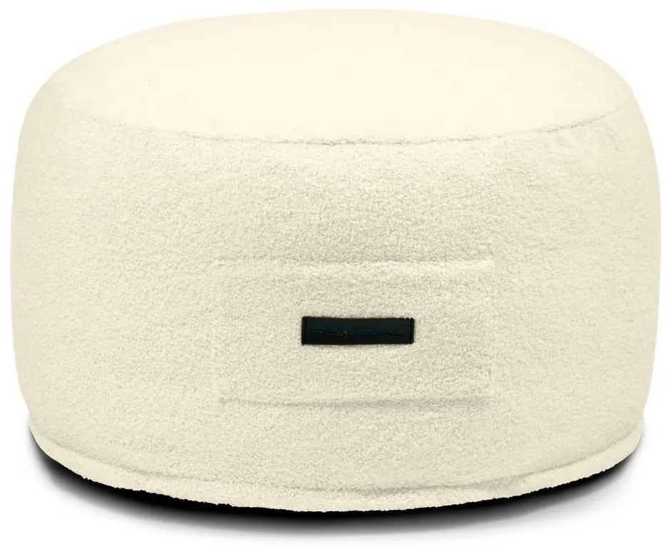 Taburet crem cu tapițerie din țesătură bouclé Om 60 – SLOWDOWN