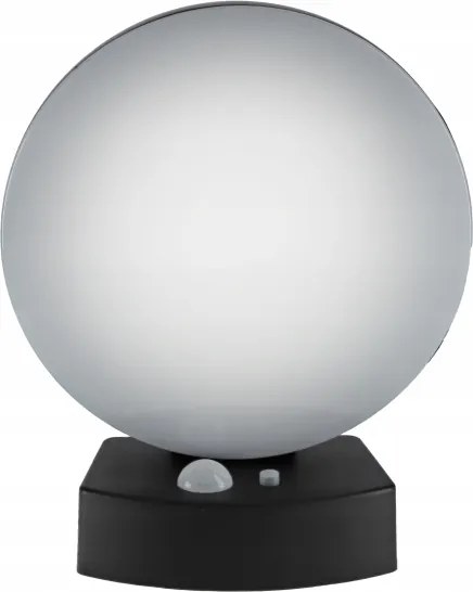 Aplică de perete solară LED cu senzor LED/3W/3,7V 1800 mAh IP54 negru