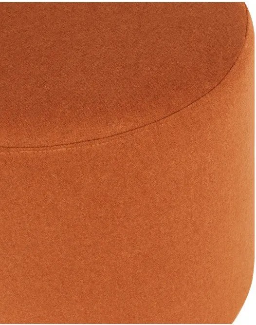 Puf teracotă cu tapițerie din lână Folk – noo.ma