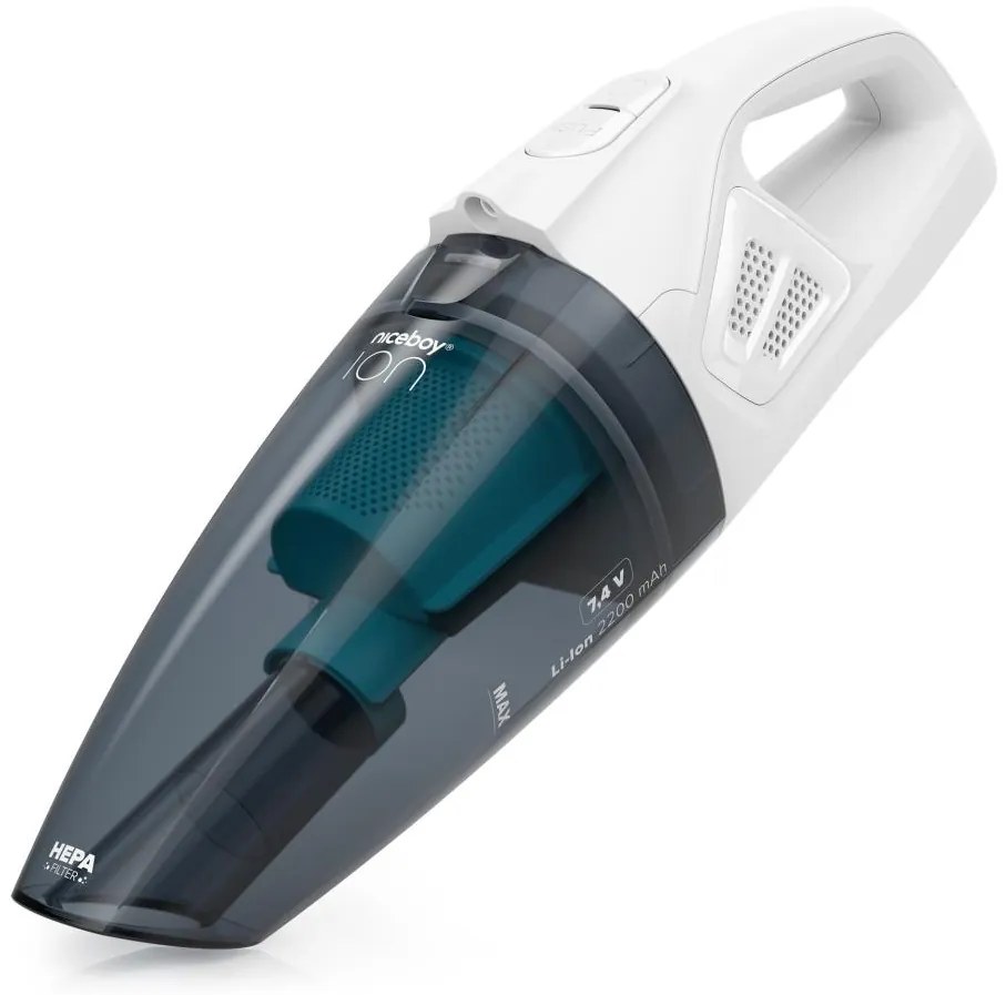 Niceboy ION Hurricane R1 - Aspirator portabil 50W/2200 mAh alb/bleu