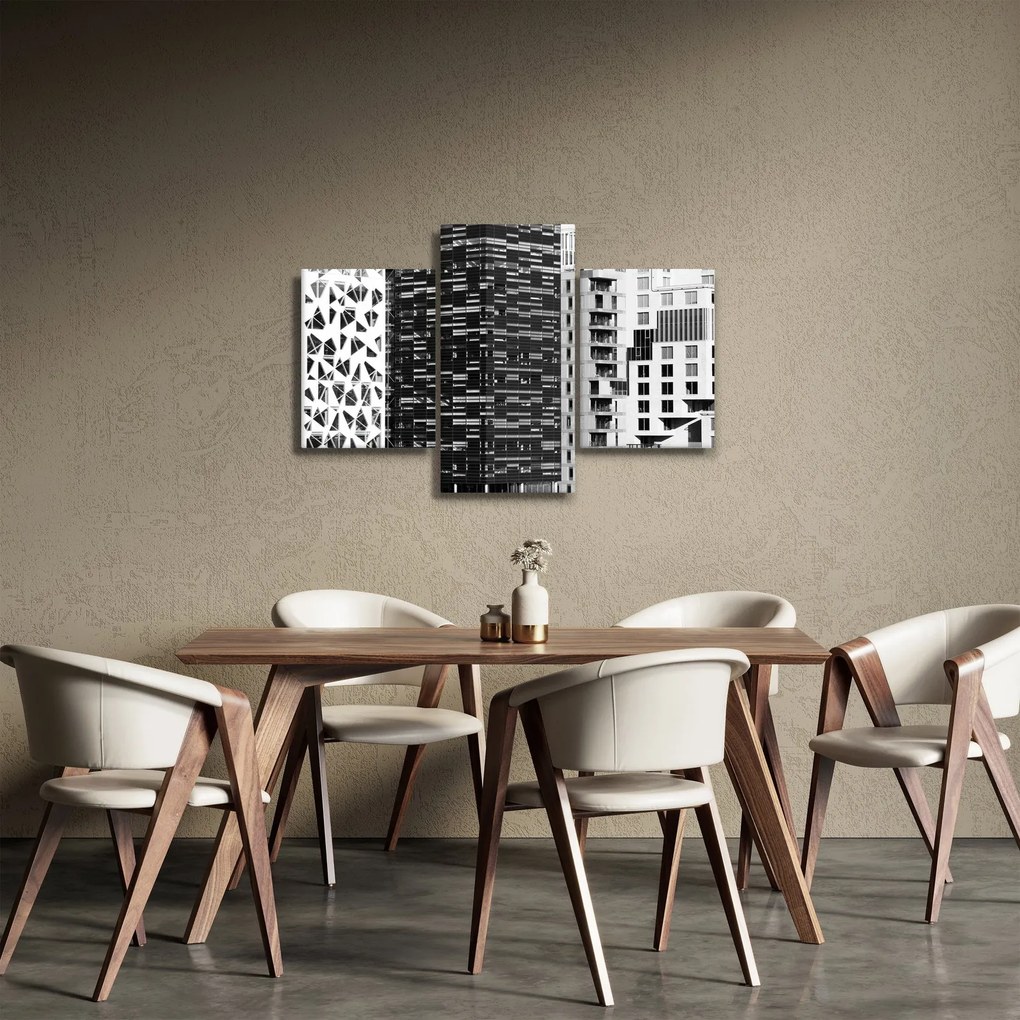 Tablou cu arhitectura alb neagră (90x60 cm)