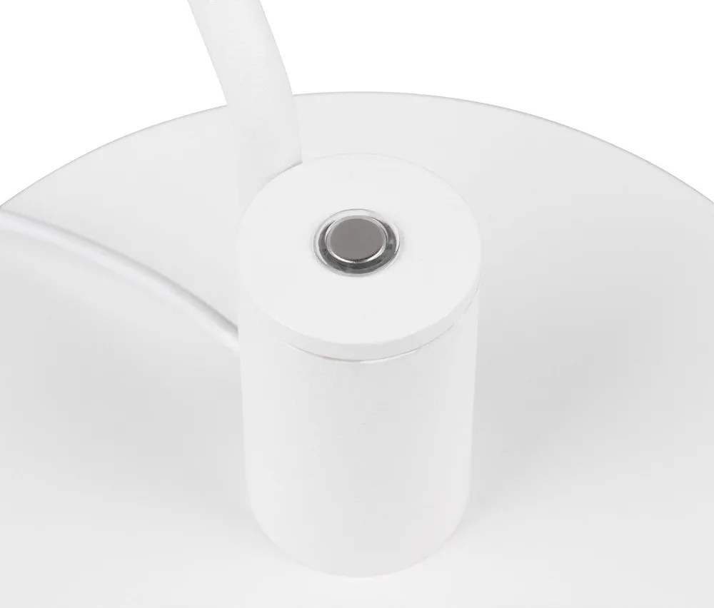 Veioză alb mat LED cu structură flexibilă (înălțime 64 cm) Manduro – Trio